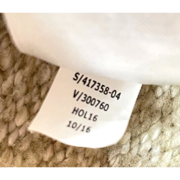 Banana Republic Womens Sweater Small Beige Cream Cardigan Bucle Knit Open Front - Picture 8 of 11